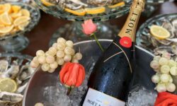 Stand de ostras y cava